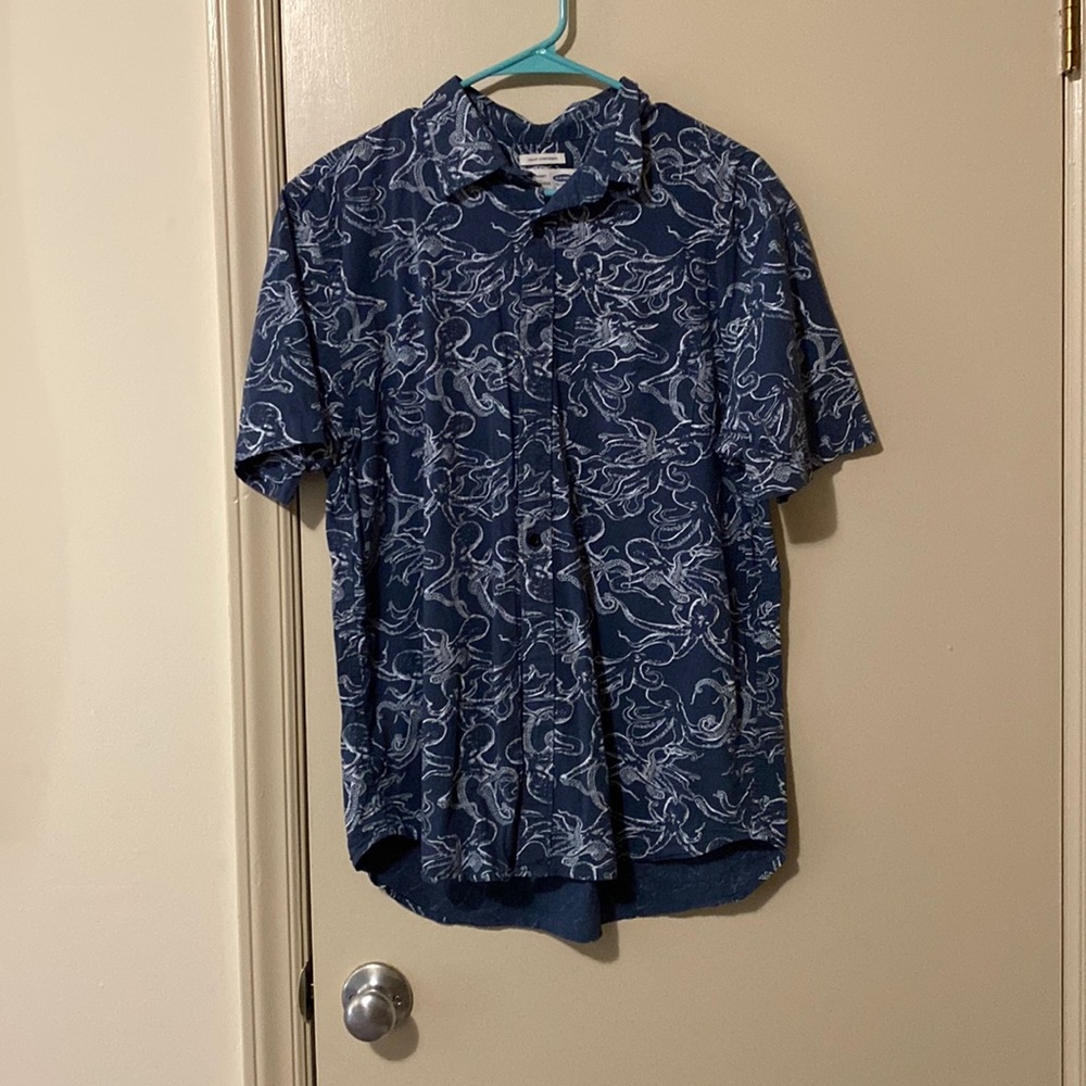octopus button up shirt